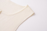 Unique Gold Button Embellished Colorful Knitted Vest