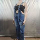 IHOOV zipper Closure cargo pants women jeans Women's Jumpsuits