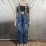 IHOOV zipper Closure cargo pants women jeans Women's Jumpsuits