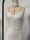 Sparkling Spaghetti Strap Sequin Maxi Dress