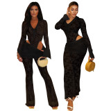 Women's Lace Bodysuit Set