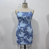 Sexy Spaghetti Strap Backless mini Evening Gown
