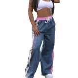 Striped Color-Block Joggers