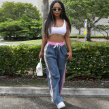 Striped Color-Block Joggers