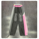 Striped Color-Block Joggers