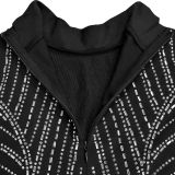 Rhinestone Mesh Bodycon Dress