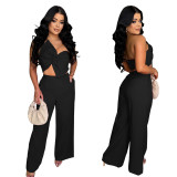 Sensual Two-Piece Casual Elegance Set