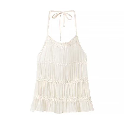 Pleated Backless Halter Neck Ruched Maxi Dress Set