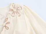 Floral Embroidered Mini Dress