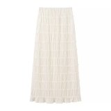 Pleated Backless Halter Neck Ruched Maxi Dress Set