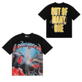 Artistic Doodle Print Cotton T-Shirt