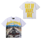 Artistic Doodle Print Cotton T-Shirt