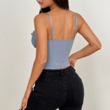 Luxe Fishbone Mesh Lace Camisole