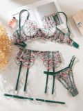 Luxury Embroidered Transparent Lingerie Set