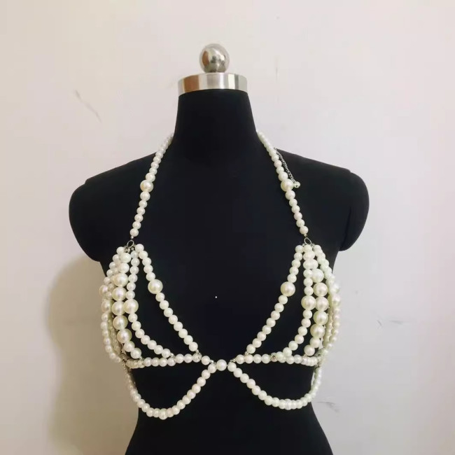 Layered Pearl Body Chain