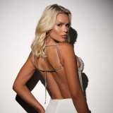 Beaded Body Chain Halter Bra