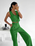 Contemporary Chic Vest Ensemble for Modern Women