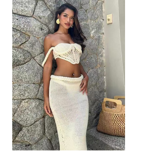 Cutout Slit Elegance Two-Piece Set