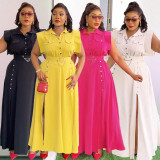 Elegant Professional Two-Piece Sleeveless Blazer Dress Set