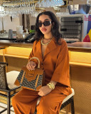 Single-Breasted Shirt & High-Waist Straight Leg Coordinate Set