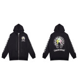 Scroll & Hoof Artistic Zip-Up Hoodie
