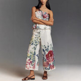 Geo Print Tube Top & Shorts Set