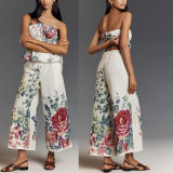 Geo Print Tube Top & Shorts Set