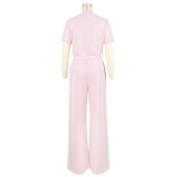 Athletic Zip Bindable Two-Piece Wide-Leg Cargo Tracksuit