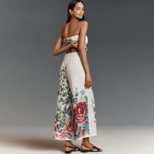 Geo Print Tube Top & Shorts Set