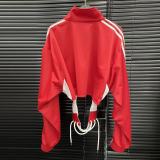 ihoov Color-Block Fishbone Waist Tie Stand Collar Cropped Jacket