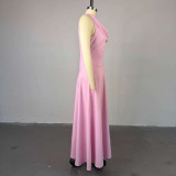 Off-Shoulder Midi Bodycon Slip Dress