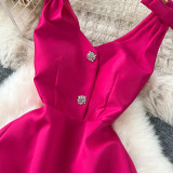 Sculpting V-Neck Midi Dress