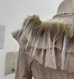 Irregular Ruffle Fringe Vintage Distressed Knit Cardigan