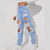 Distressed Denim Jeans