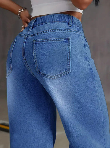 Vintage Washed Denim Jeans