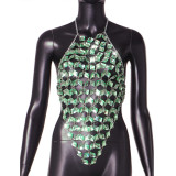 Signature Gem-Studded Halter Neck Camisole