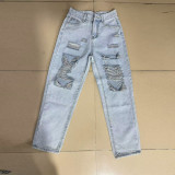 Distressed Denim Jeans