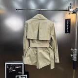 British-Inspired Khaki Trench-Style Romper