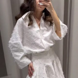 Feather Fringe Sophisticated Two-Piece