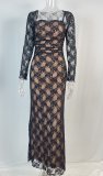 Elegant Long-Sleeve Camisole Two-Piece Dress Set