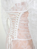 Elegant Long-Sleeve Camisole Two-Piece Dress Set