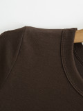 Minimalist Crew Neck Short Sleeve T-Shirt