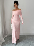Minimalist One-Shoulder Maxi Dress