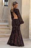 IHOOV Ethereal Chic Chiffon Cutout Maxi Dress
