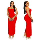 Women Halter Neck Beaded Bodycon Dress