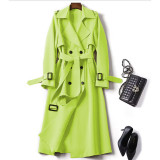 Knee-Length British Trench Coat