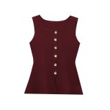 IHOOV Sleeveless Fitted Knit Vest