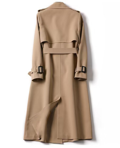 Knee-Length British Trench Coat