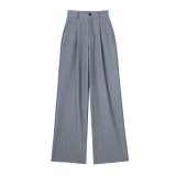 ihoov Pleated High-Rise Straight Leg Pants