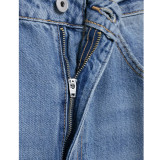 Distressed Mid-Rise Relaxed Denim